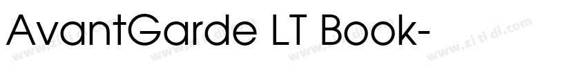 AvantGarde LT Book字体转换